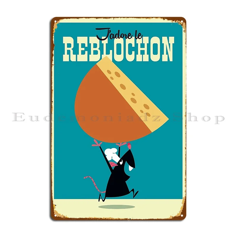 J Adore Reblochon Poster Metal Sign Wall Murale Club Cinema Home Personalizzato Tin Sign Poster