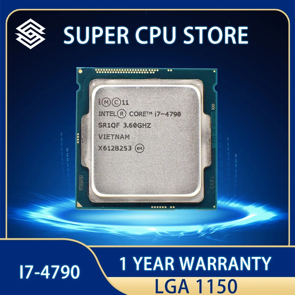 Processore Cpu Intel Core I7-4790 I7 4790 8M 84W 3.6 Ghz Quad-Core Lga 1150