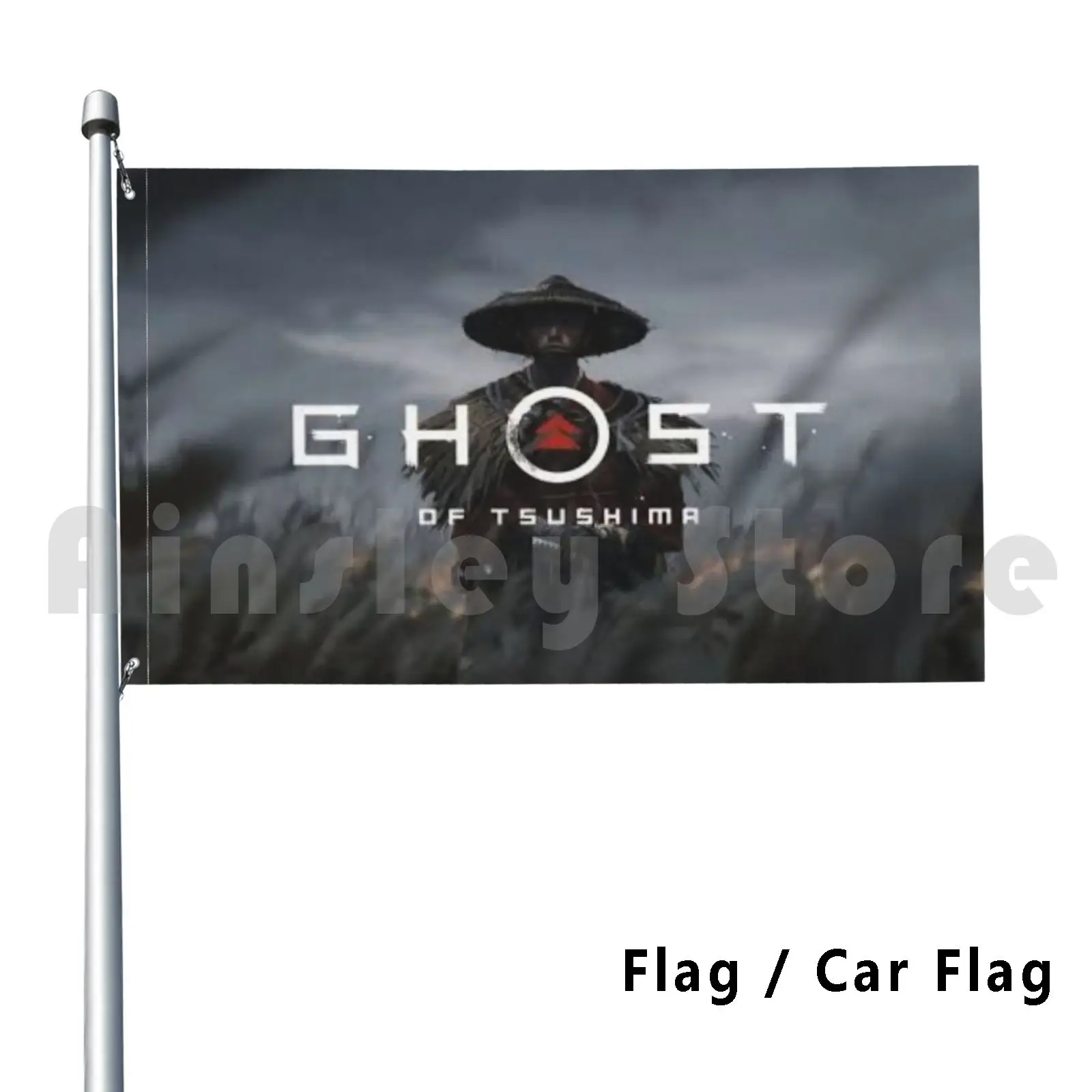 Fantasma Di Tsushima Outdoor Decor Flag Car Flag Ghost Of Tsushima Japan Ghost Ps4 Tsushima Gioco Giapponese
