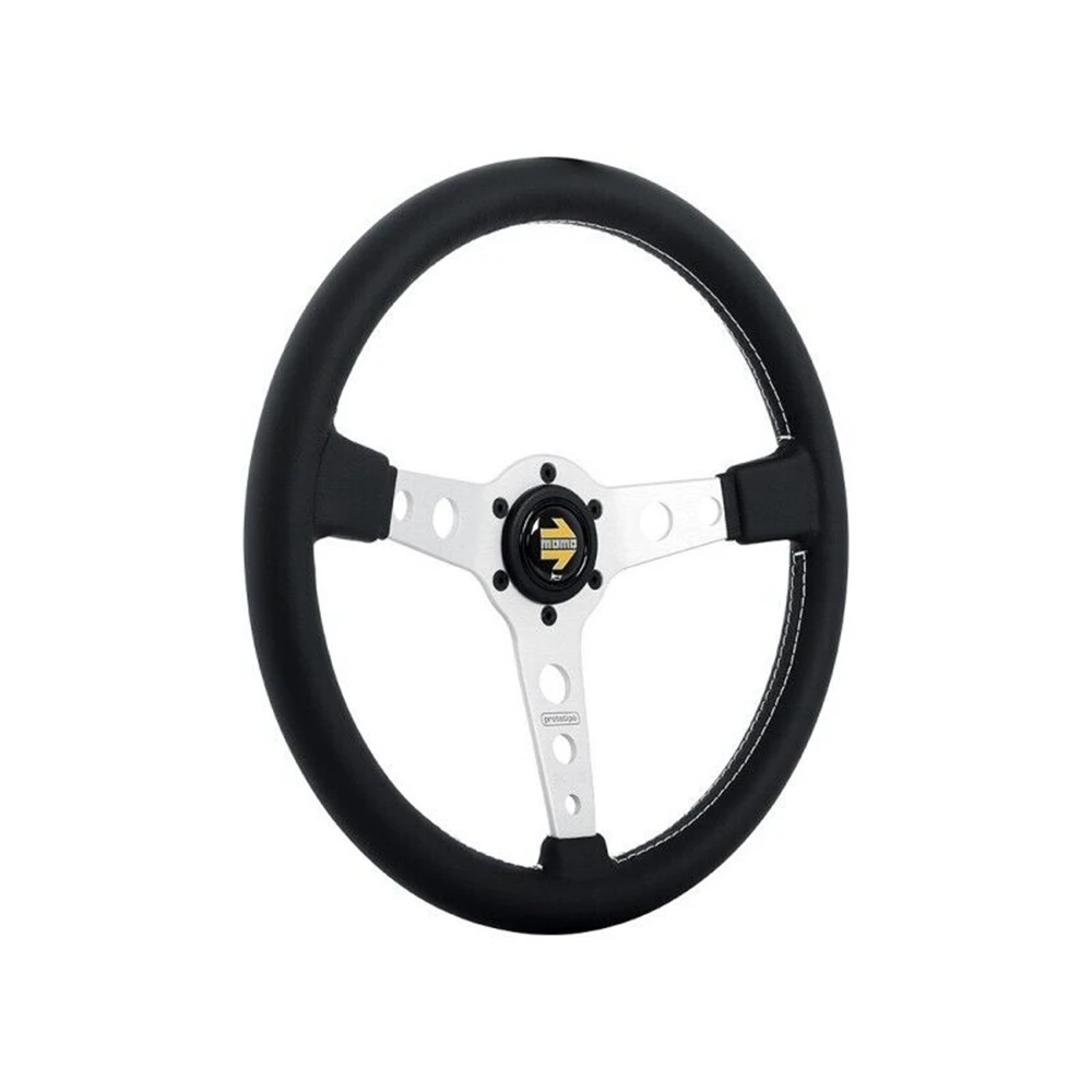 Universal Drift 350Mm Momo Prototipo Volante Da Corsa In Pelle Per Auto Jdm Momo Volante Volantes Per Vw Honda Toyota Bmw