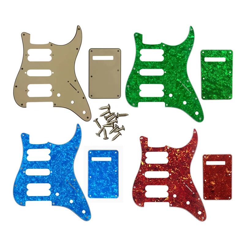 Fei Man - St Battipenna Con Piastra Posteriore E 17 Viti, Parafango 72 'Standard Strat, Serie Hsh Player, Pickup Parti Per Chitarra