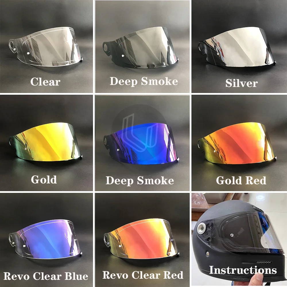 Glamster Retro Helmet Shield Per Shoei Glamster Cpb-1V Casco Visiera Protezione Uv Casco Moto Visera Sunshield