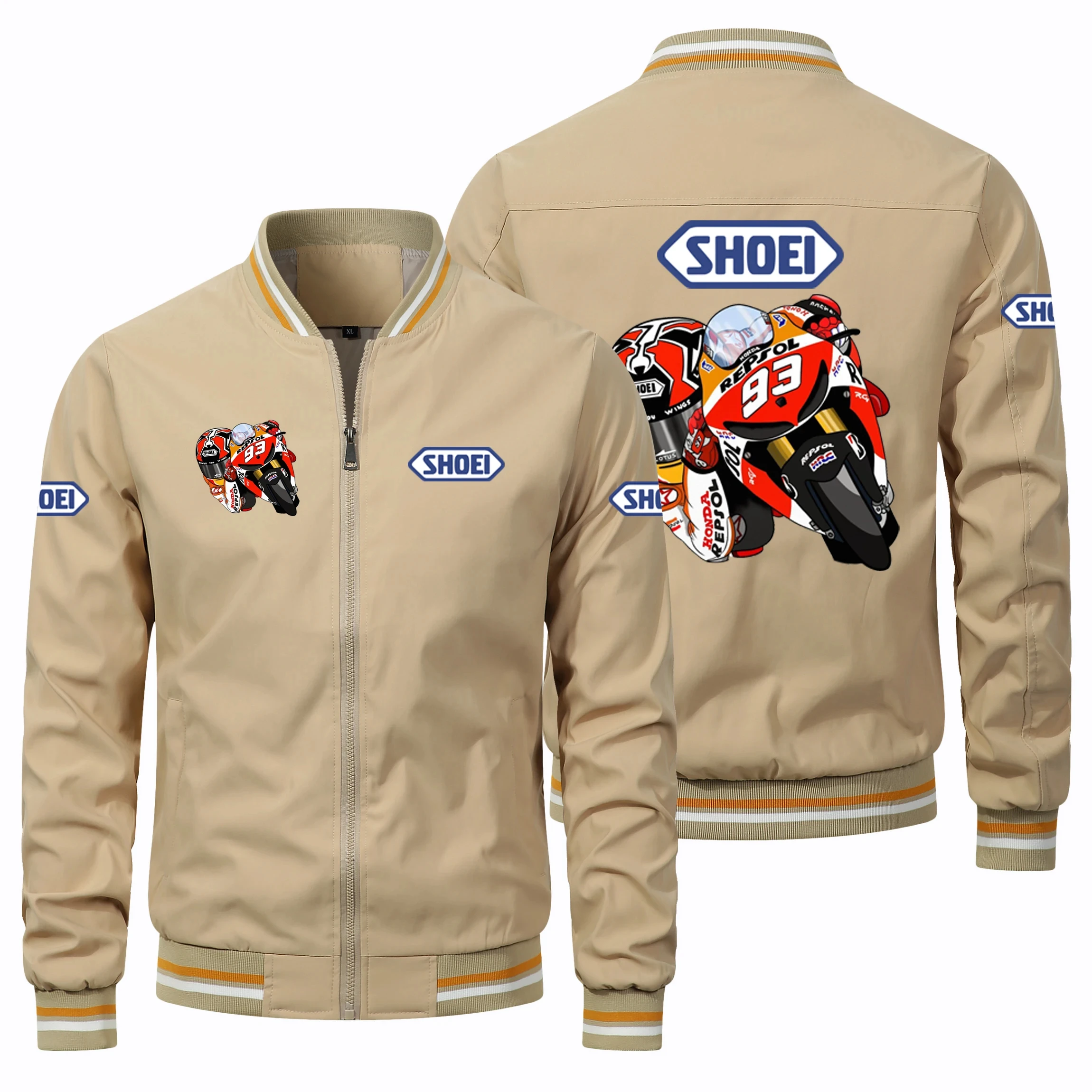 Giacca Da Ciclismo Oversize Casual Da Uomo Di Fascia Alta Moda Di Vendita Calda Shoei Moto Racing Marquez 93