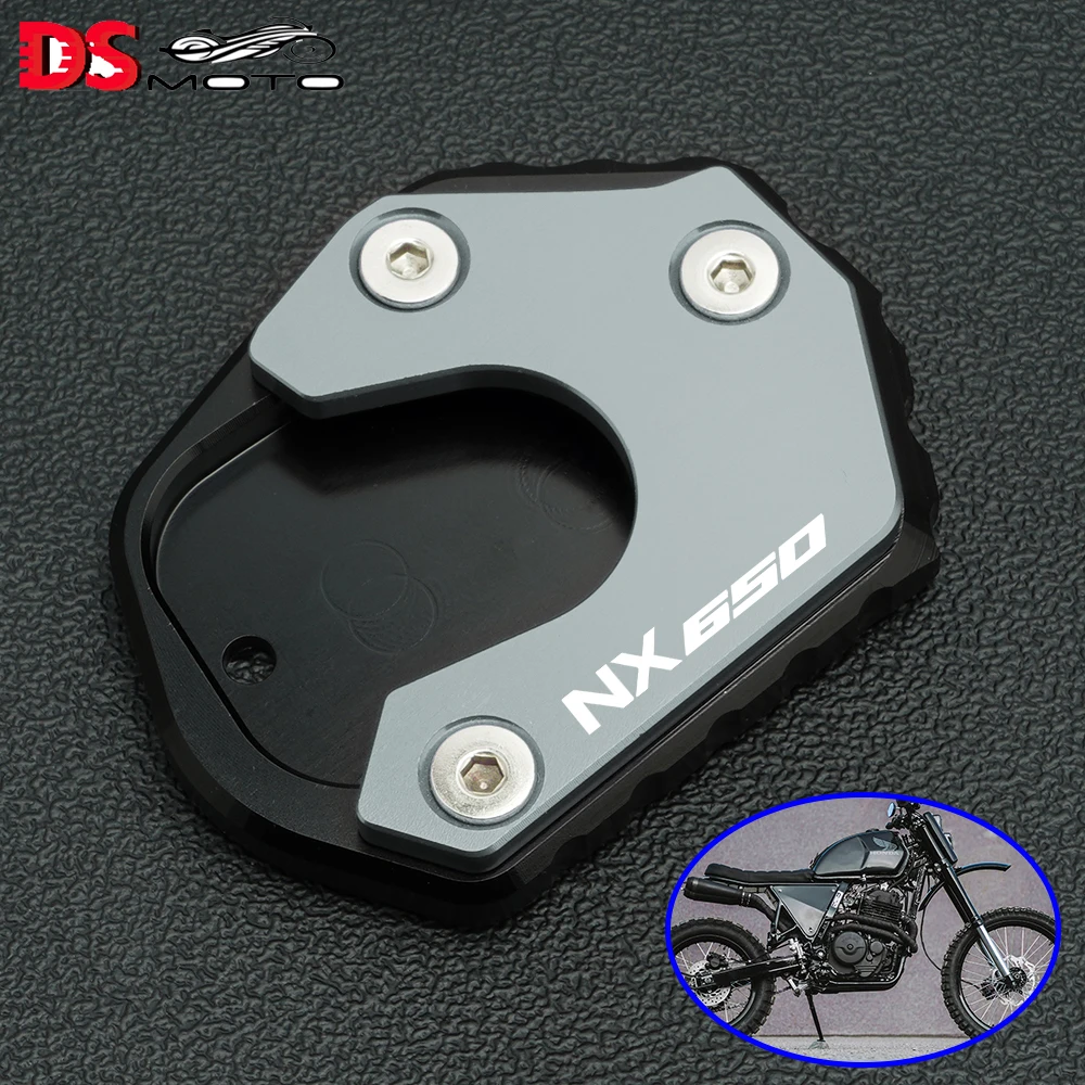 Buona Qualità Per Honda Nx650 Nx 650 J-X Dominator 1993-1998 1999 Fmx650 Accessori Moto Cnc Cavalletto Cavalletto Cavalletto Laterale Pad