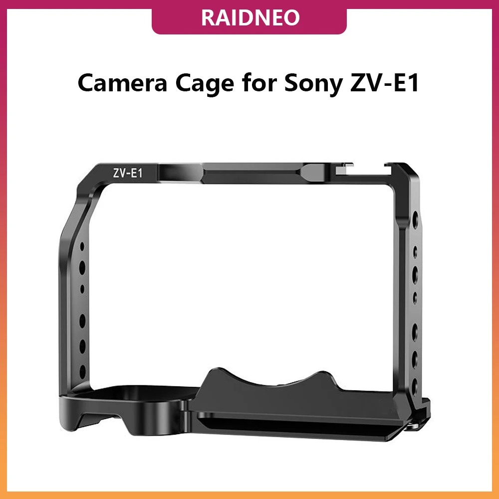 Zv-E1 Gabbia Per Fotocamera Per Sony Zve1 Vlog Fotocamera Telaio Protettivo Kit Cage Rig Piastra Svizzera Arca Integrata Per Treppiede Stabilizzatore 