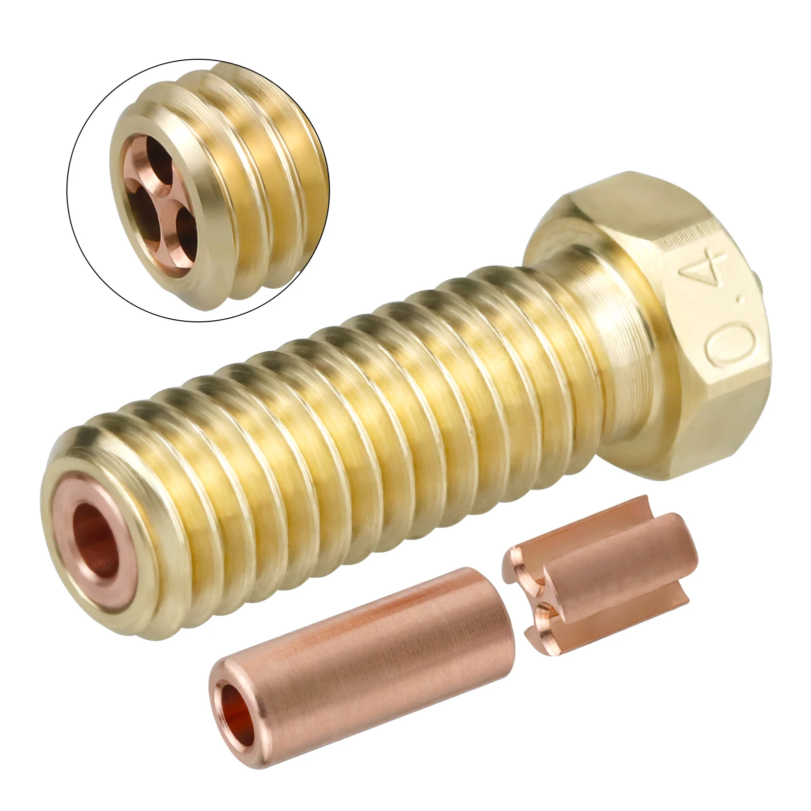 Ugello Vulcano Clone Cht Per Artiglieria Avvolgitore Laterale Sidewinder X1 E X2 Genio E Genio Pro 0,4 Mm 0,6 Mm 0,8 Mm Ugelli Per Testina Di Stampa A