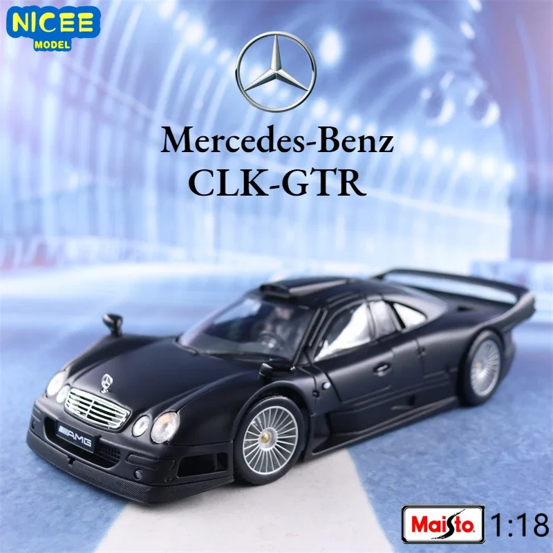 Maisto 1:18 Mercedes-Benz Clk-Gtr Street Version Diecast Car Metal Alloy Model Car Decoration Display Collection Regali B359