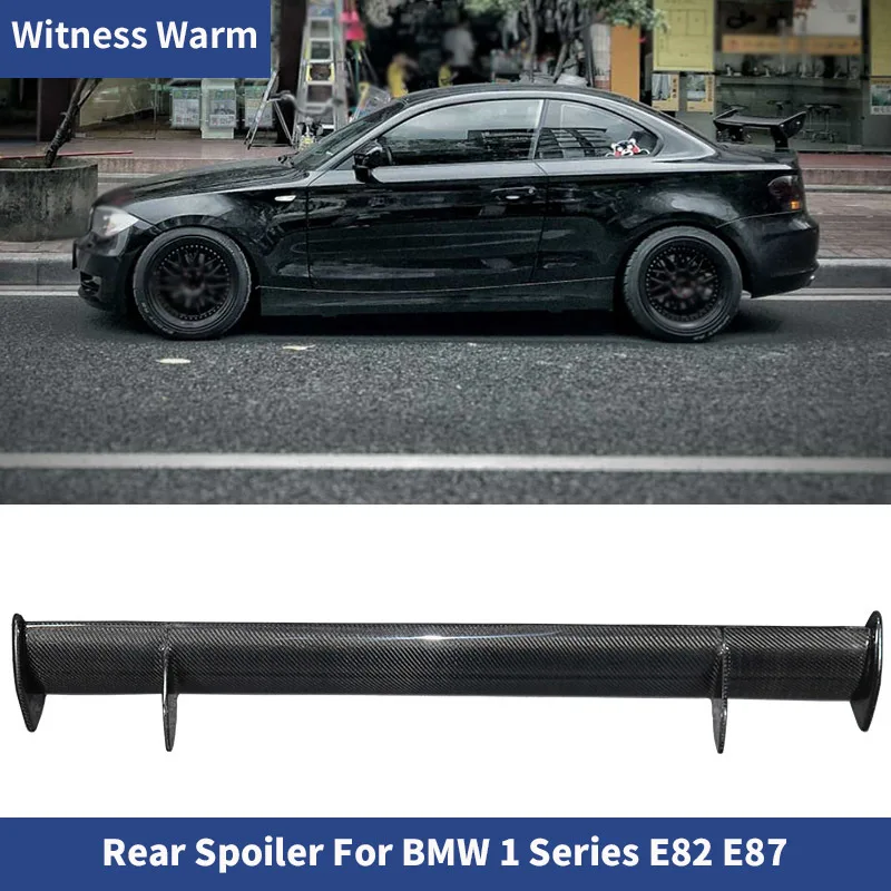 Car Styling 1M Ala Di Coda Spoiler Posteriore Modificata In Fibra Di Carbonio Per Bmw 1M E82 E87 Spoiler Per Ali Da Tetto Da Corsa