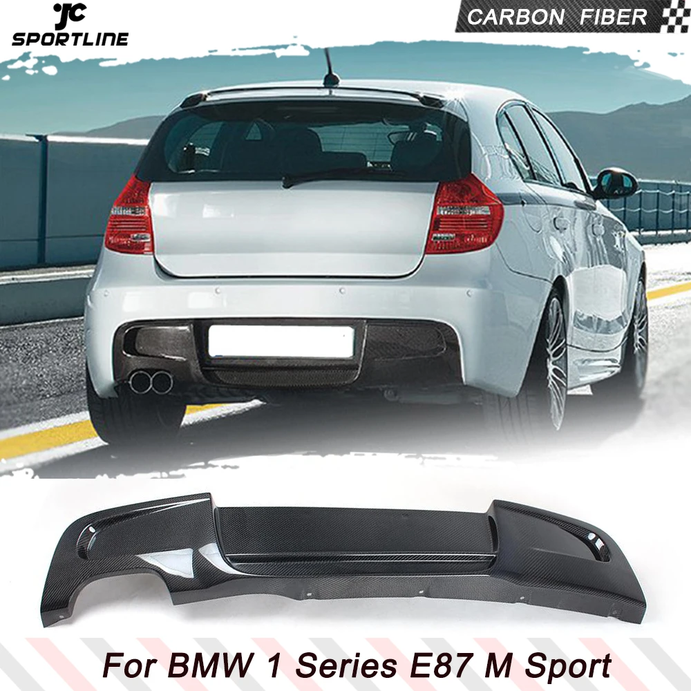 Auto Paraurti Posteriore Diffusore Lip Guard Spoiler Per Bmw Serie 1 E87 M Tech M Paraurti Sportivo 2007 - 2011 Fibra Di Carbonio/Frp