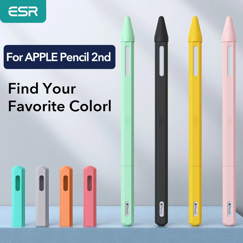 Esr Per Apple Pencil 2Nd Case Premium Silicone Per Funda Apple Pencil 2 Holder Stylus Pencil Nib Cover Custodia Protettiva