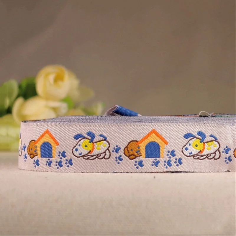 Canile E Dog 7/8 "22Mm 10 Yard/20 Yard 100% Poliestere Tessuto Jacquard Nastro Per Accessori Fai Da Te Copricapo O Collare Di Cane