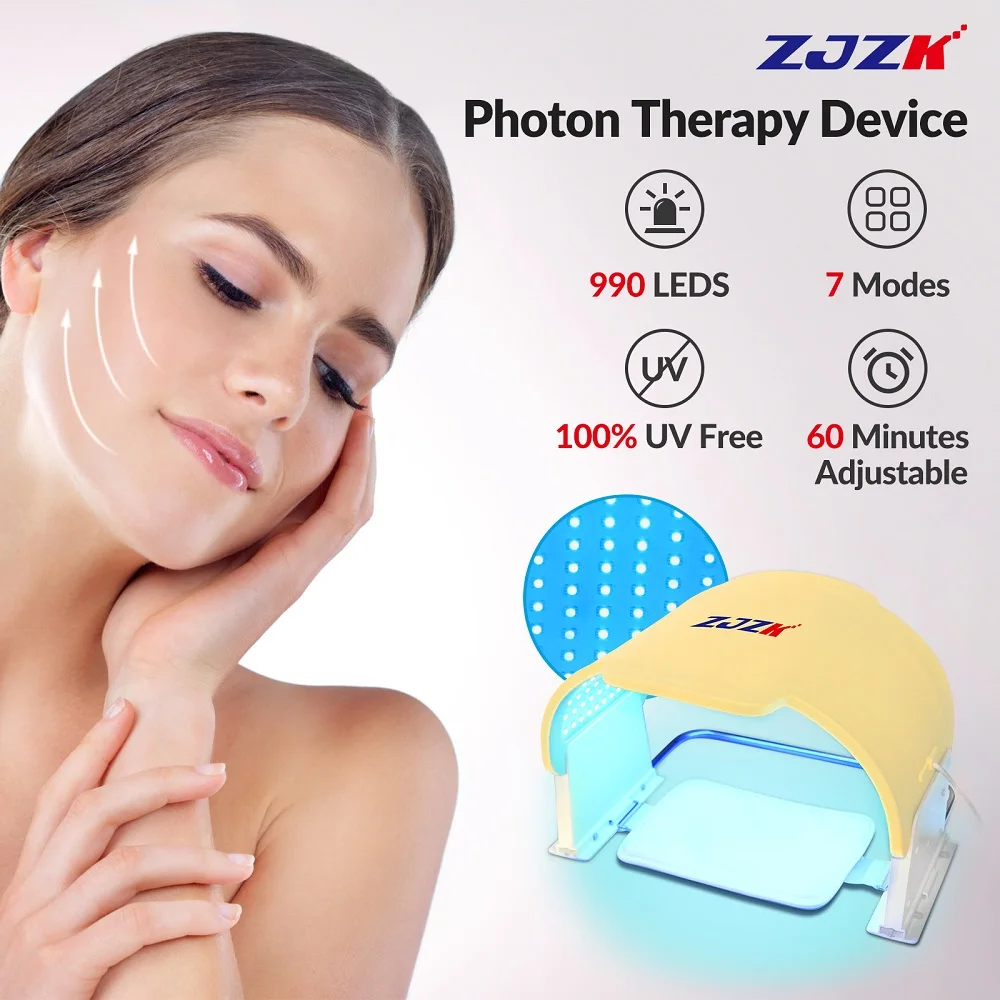 Prodotto Più Venduto In Alibaba Beauty Led Maske Face Beauty Rf Beauty Device 7 Colori Per Rassodare La Pelle Anti-Invecchiamento