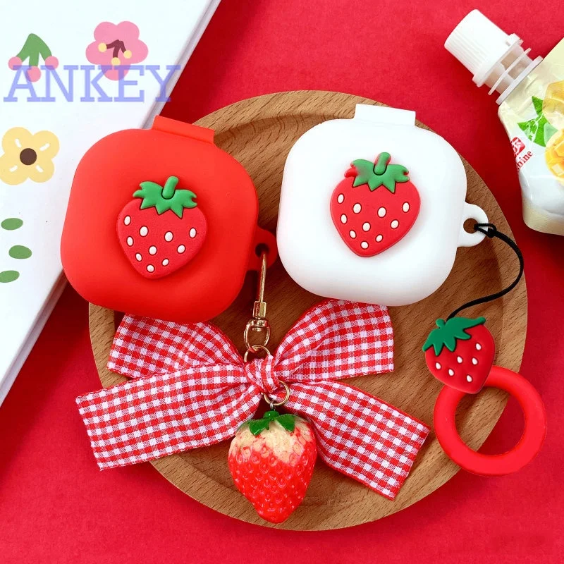 Custodia Per Jbl Live Pro 2 Tws Cute Sweet Strawberry Custodia Protettiva Per Auricolari In Silicone