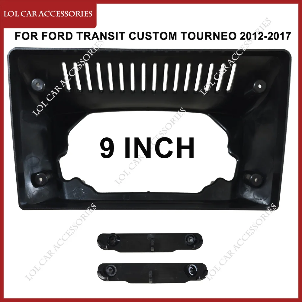 9 Pollici Per Ford Transit Custom Tourneo 2012-2017 Autoradio Stereo Android Gps Mp5 Telaio Dell'Involucro 2Din Head Unit Fascia Panel Cover