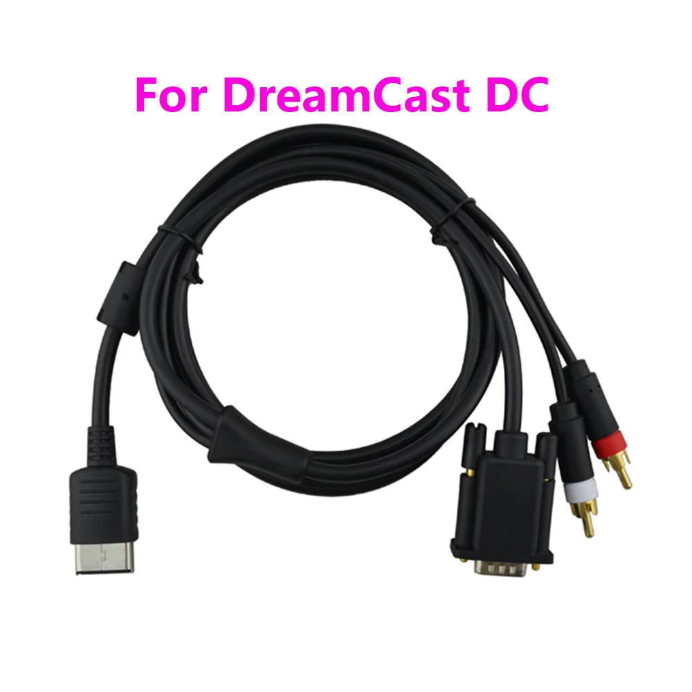 Cavo Vga Box Da 1.8M Per Sega Per Dreamcast Dc Vga Cable Adattatore Audio Rca Cavo Hd Box Console Per Videogiochi Pal Ntsc