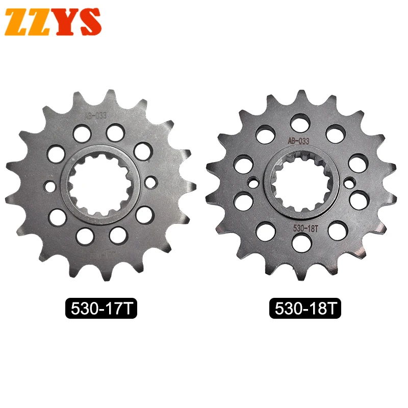 1 Pz 530 17T 18 T 17 18 Denti Pignone Anteriore Ingranaggio Ruota Fissa Cam Per Honda Cb900 Bol D 'Or Cb900F Cb 900 F 1100 Cb1100 Cb1100A