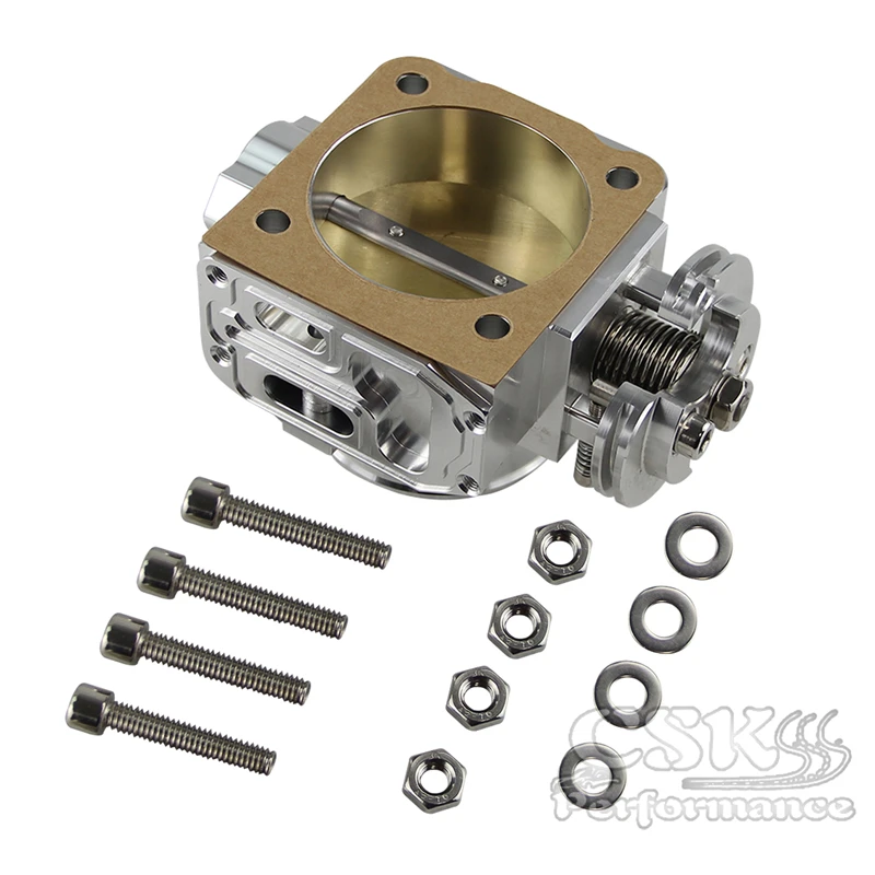 Nuovo Corpo Farfallato 70Mm Di Ingegneria Adatto Per Mitsubishi Lancer Evo 4 5 6 Dsm 4G63 Argento