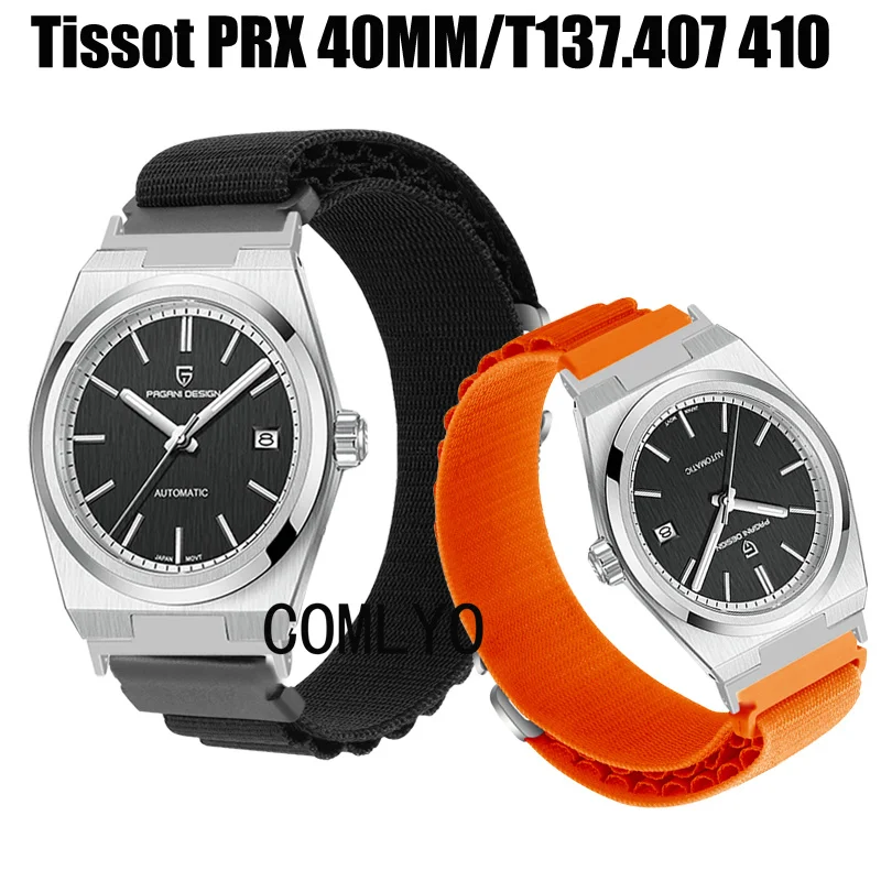 Cinturino Per Tissot Prx 40Mm Prx T137.407 410 Cinturino Per Orologio Cinturino Morbido Regolabile In Nylon Per Cintura Donna Uomo