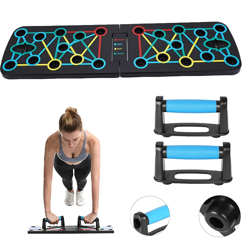 Push-Up-Rack Bord Umfassende Fitness Aubung Pushup Steht Push-Up Krelper Gebmoude Sport Home Gym Ausrupistung Mannner Frauen