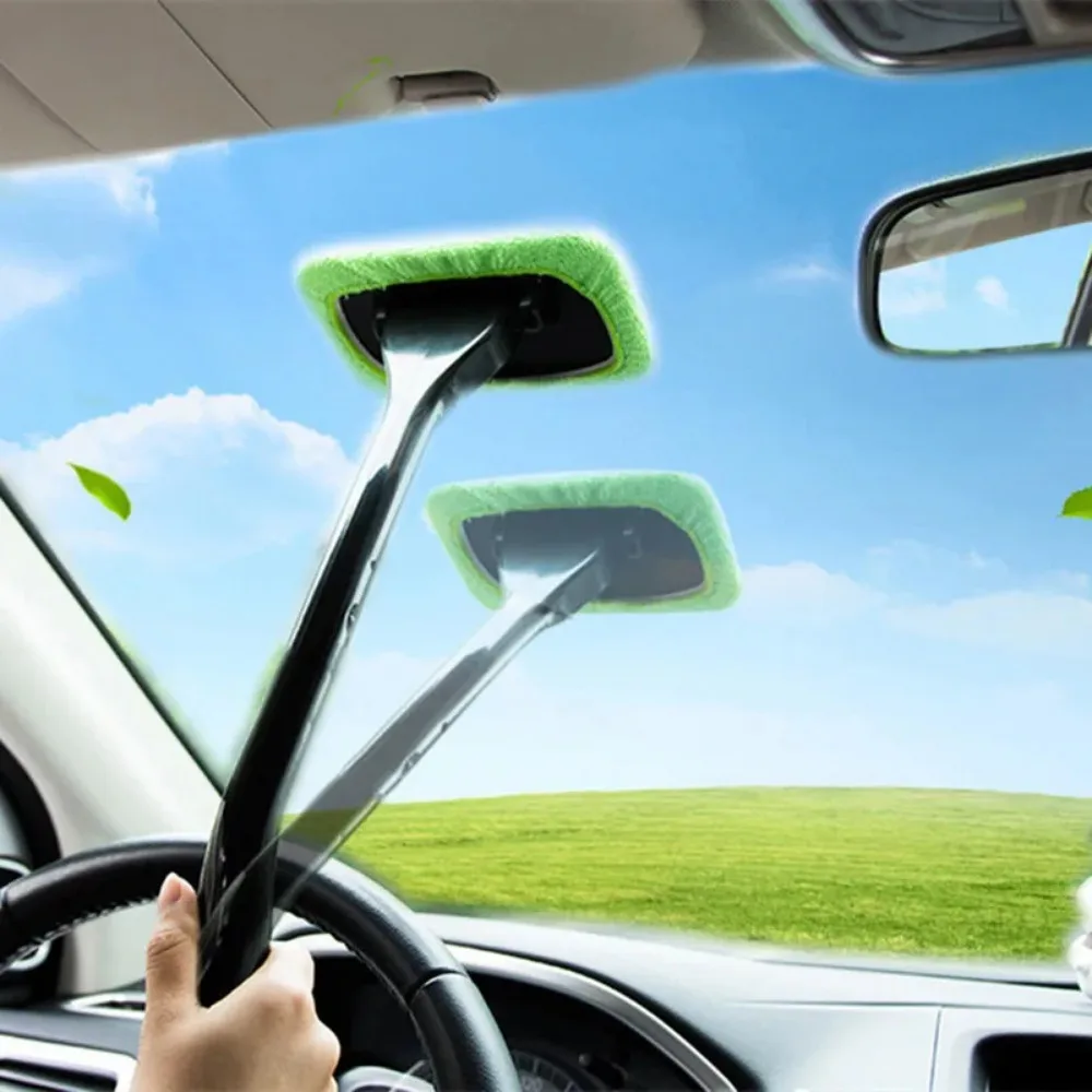 Auto Fenster Reiniger Pinsel Kit Muslimex Reinigung Waschen Werkzeug Innen Auto Glas Wischer Mit Lange Griff