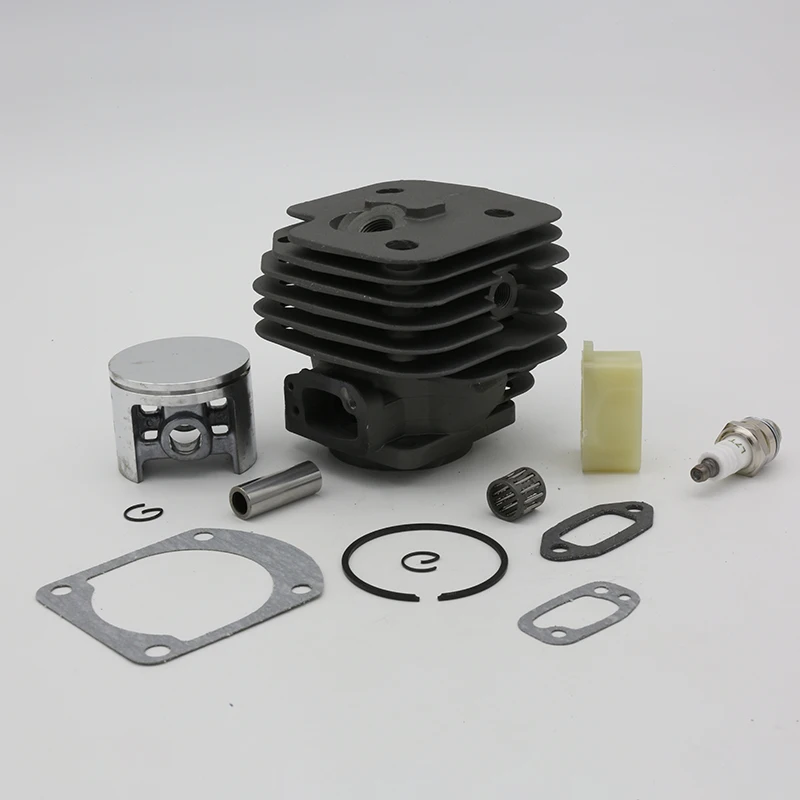 Kit Guarnizioni Candela Distanziale Aspirazione Pistone Cilindro Foro Grande 52Mm Per Husqvarna 266Xp 266 Xp Se 272 Ricambi Motosega