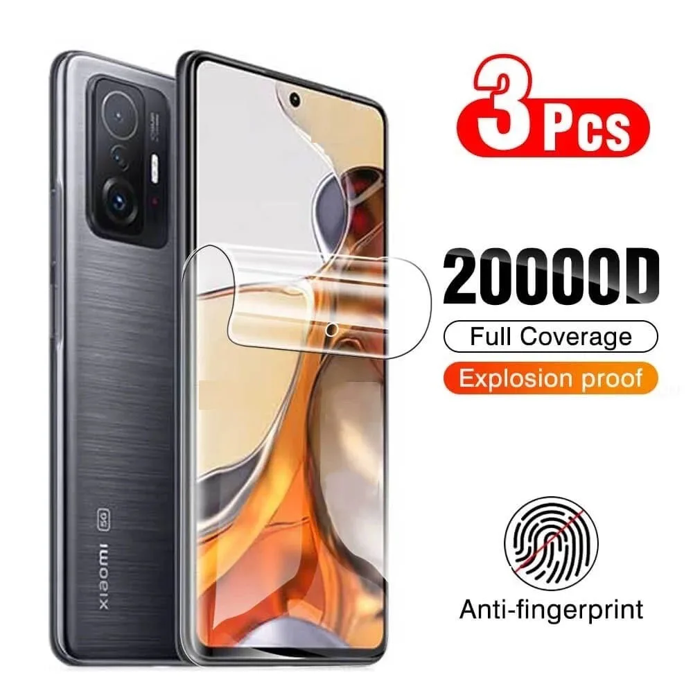 Pellicola Idrogel 3 Pezzi Per Xiaomi Mi 12 Pro X Pellicola Salvaschermo Per Xiaomi 11 12S 13 Ultra 11T 12T Pro 11I 10 Note 10 Pro Lite 10T