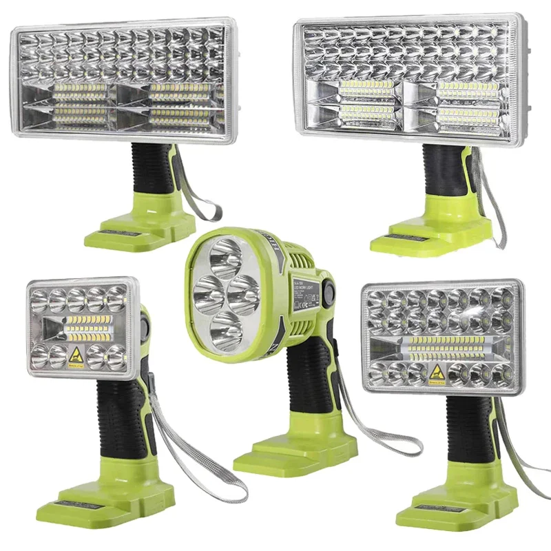 3/5/8/9 Pollici Cordless Led Tool Light Per Ryobi 18V Litio Nichel Una Batteria Torcia Esterna Lampada Spotlight Luce Di Emergenza