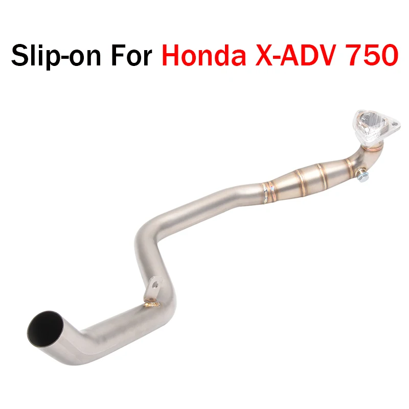 Slip On Per Honda X-Adv 750 Xadv X Adv 750 Adv750 Scarico Moto Tubo Di Collegamento Anteriore Modificato Collegare Silenziatore Originale
