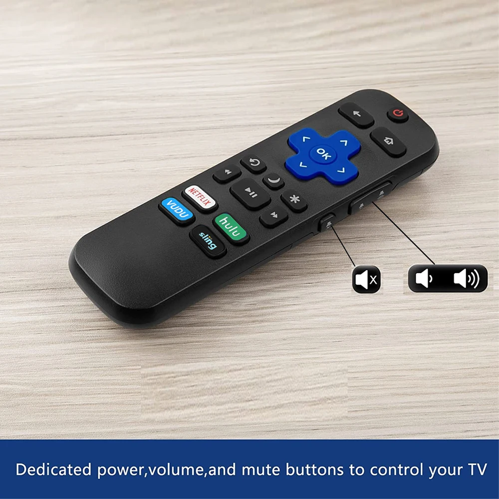 Nuovo Telecomando Tv Compatibile Per Tcl Roku Smart Tv Lcd Hisense Tv Leggero Per Telecomando Tv Onn Roku