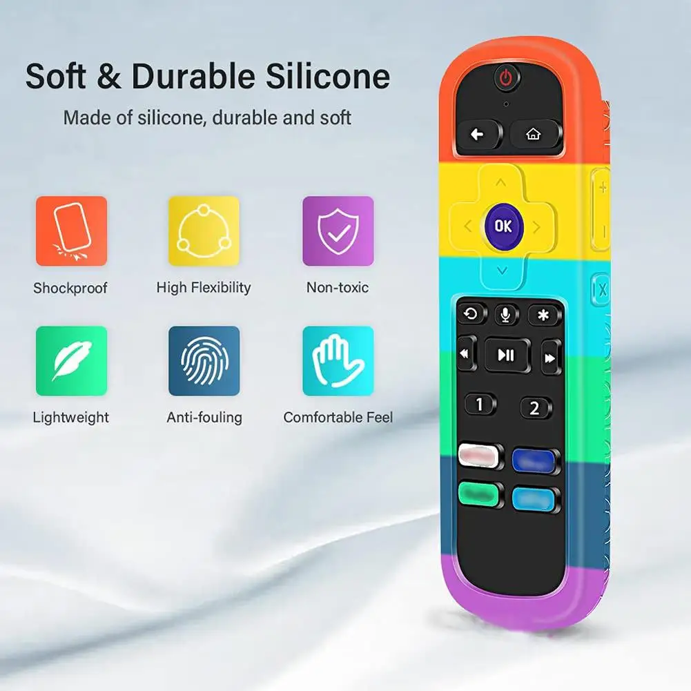 Custodia Protettiva In Silicone Compatibile Per Roku Tv Series Universal Smart Remote Control Cover Protettiva Antiurto