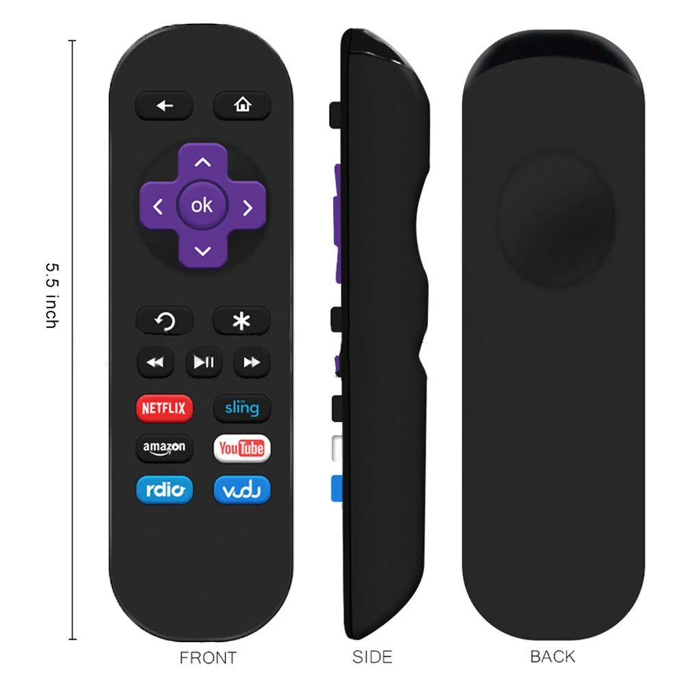 Telecomando Sostitutivo Per Roku Express Express + Lt/Hd/Xd/Xds/N1 Per Roku 1 2 3