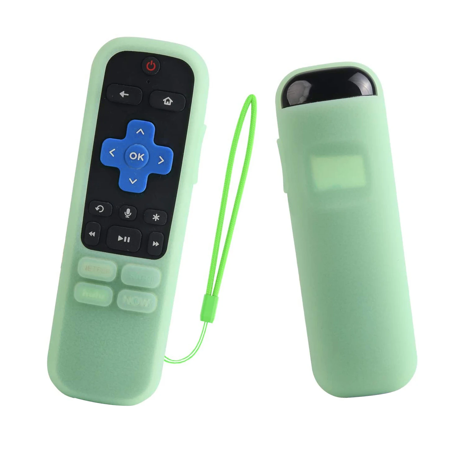 Custodia In Silicone Per Roku U5 Streaming Stick Plus 3800R / 3810R 3800Xb 2018 Custodia Protettiva Antiurto Per Telecomando Vocale Migliorata
