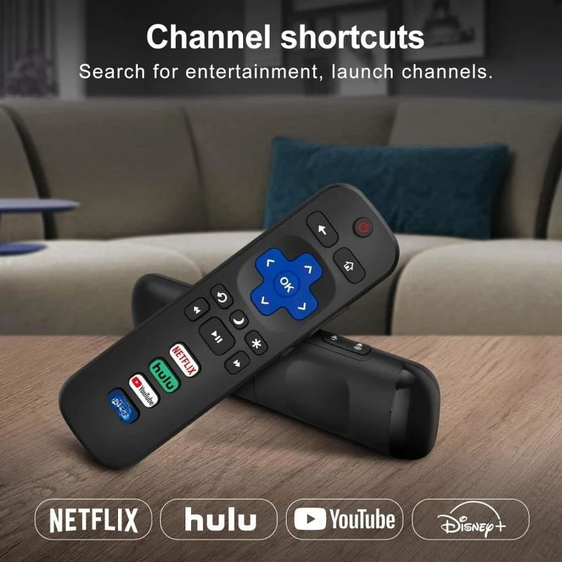 Telecomando Sostitutivo Per Tutte Le Tv Roku, Telecomando Universale Per Tcl Roku/Hisense Roku/Onn Roku/Sharp Roku Tv Con Netflix, Sling, Vudu