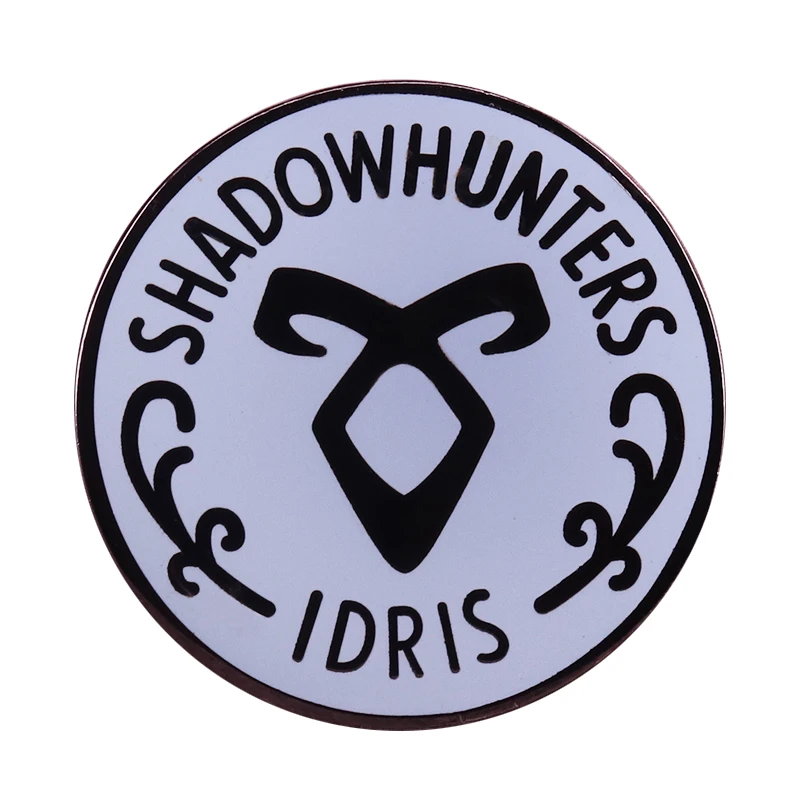 Shadow Hunters Pin Angelic Power Rune Spilla Queen Of Darkness City Of Bones Badge Regalo Bookish