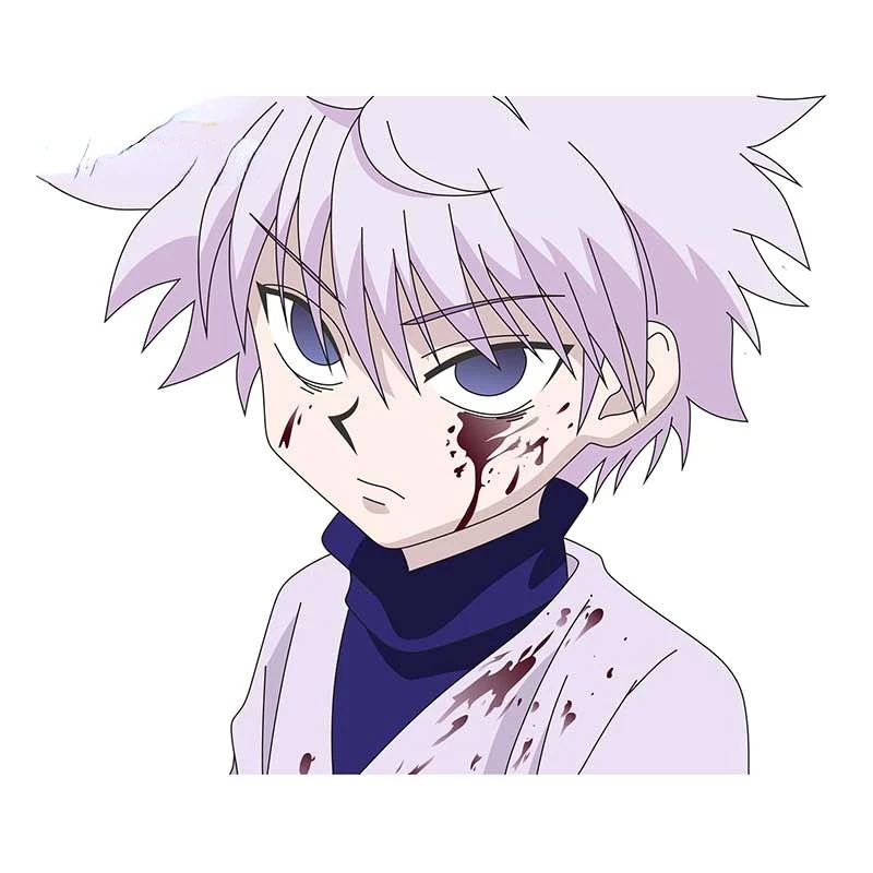 Hunter X Hunter Killua Zoldyck Adesivi Per Auto Carini Anime Windows Parabrezza Van Cartoon Casco Tronco Decalcomania Della Parete