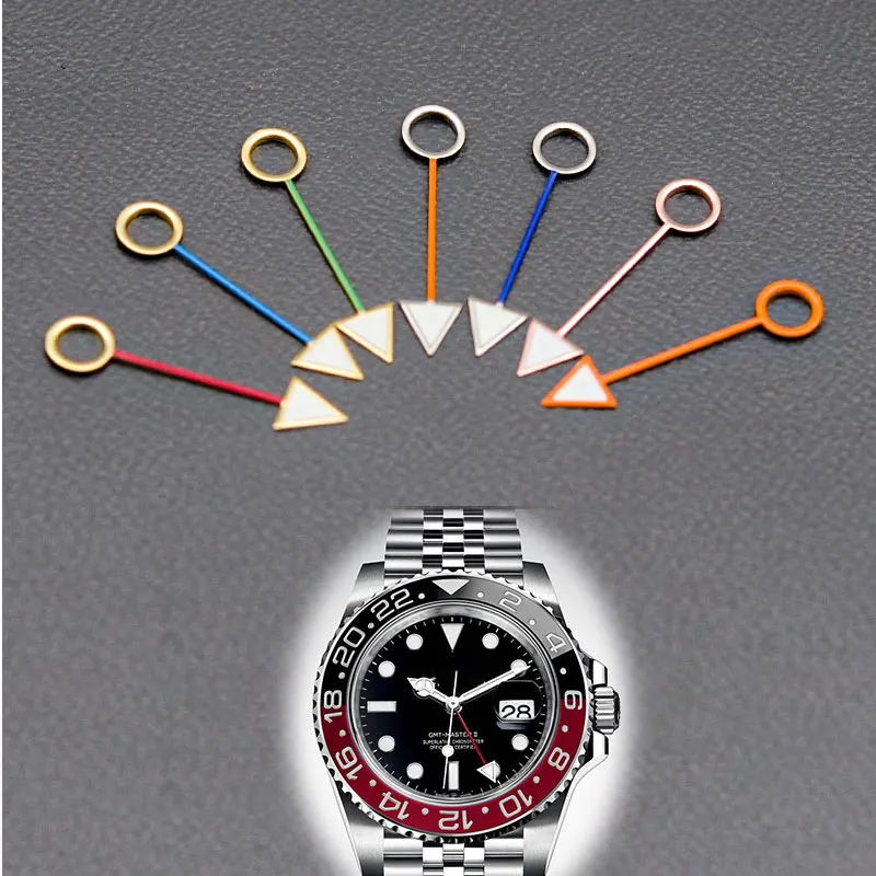 Gmt Watch Hands Fit Seiko Nh34 Gmt Movimento Verde Luminoso Per Movimento Automatico Orologi Accessori Parti