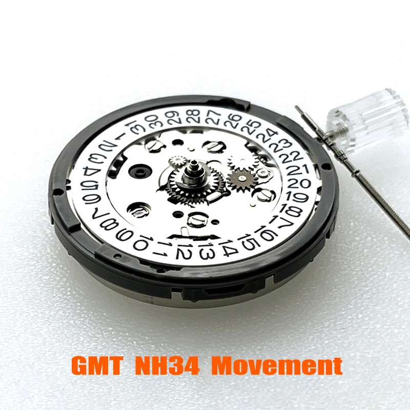 Giappone Gmt Nh34 Movimento Meccanico Automatico Fit Gmt 24 Ore Mani Originale Nh34A Movt Fit Seiko Diver Watch Sostituire Le Parti