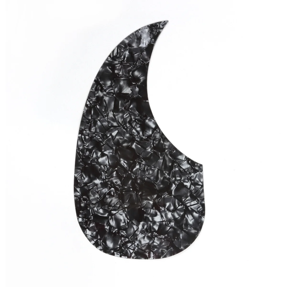 Musiclily Sinistra Handed Self Adesivo Teardrop Chitarra Acustica Pickguard Per Martin D28 Chitarra Di Stile, Nero Perla