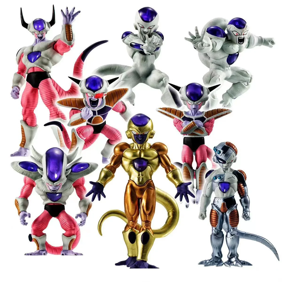 8 Pz/Set Anime Dragon Ball Z Freezer Figurine Complete Frieza Figure Pvc Action Figure Collection Model Toy Gifts