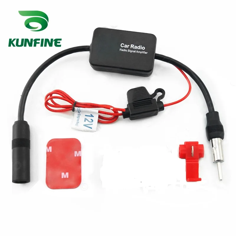 Kunfine Universale Auto Car Radio Fm Antenna Amplificatore Del Segnale Del Ripetitore Per Marine Auto Barca Rv 12V Segnale Antenna Migliorare