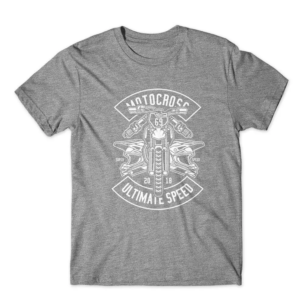 Motocross Ultimate Speed T-Shirt 100% Cotone Premium Tee Nuovo