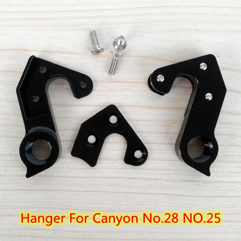 1Set Cnc Bicicletta Deragliatore Posteriore Gancio No.28 No.25 Per Canyon Aeroad Cf Slx Canyon Ultimate Cf Speedmax Slx Frame Mech Dropout