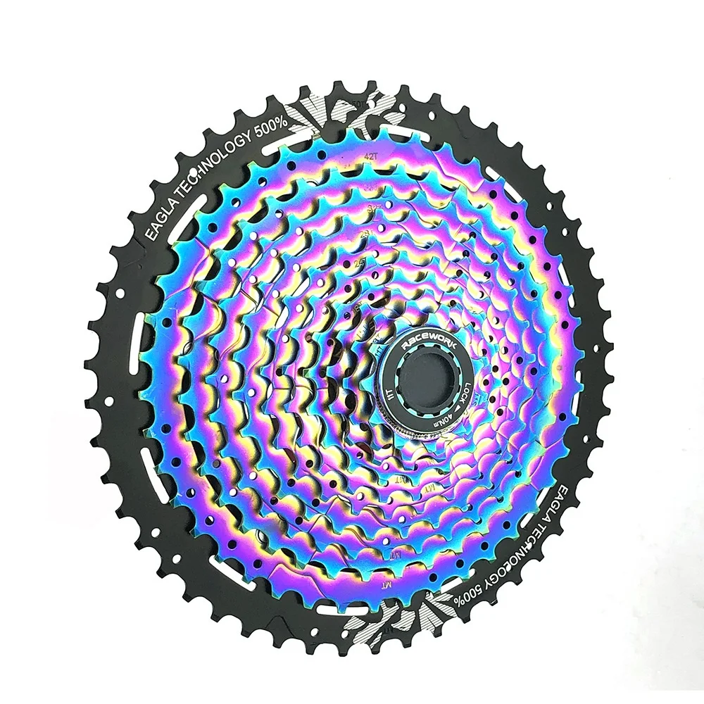 Ultimate Mtb 11 Speed Cassette 11-50T Rainbow Cassette 11 S Cassette Mountain Bike Volano Pignone K7 Colorato Per Shimano Sram