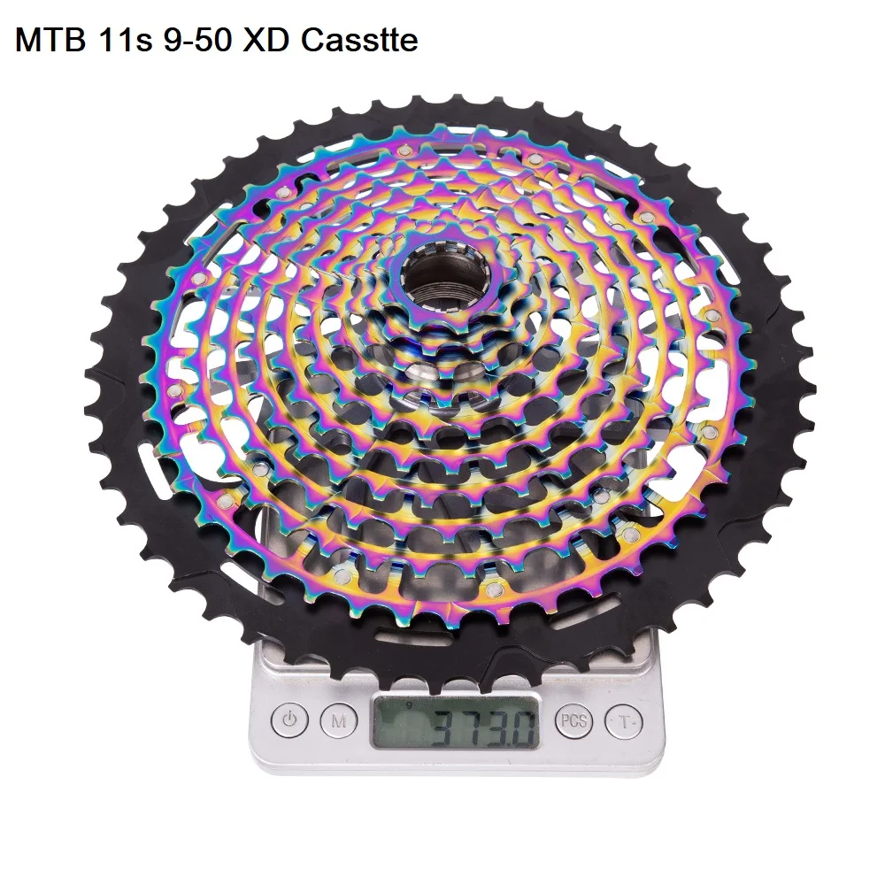 Ultimate Mtb 11 Speed Cassette 9-50T Ult 11 S Xd Cassette Rainbow Full Steel Durevole Ultralight 11 S Cassetta 9-50T K7 Ruota Libera