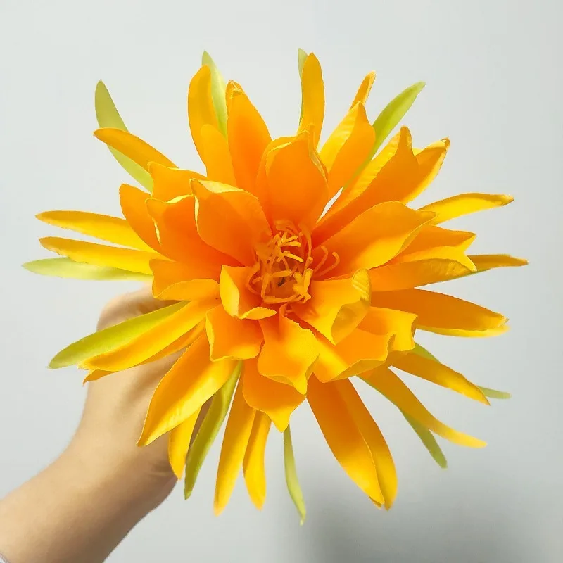 20Cm Simulato Epiphylooth Testa Di Fiore Decorazione Finta Testa Di Fiore Sfondo Di Fiori Copricapo Da Parete Fiore Di Seta Fiore Di Nozze