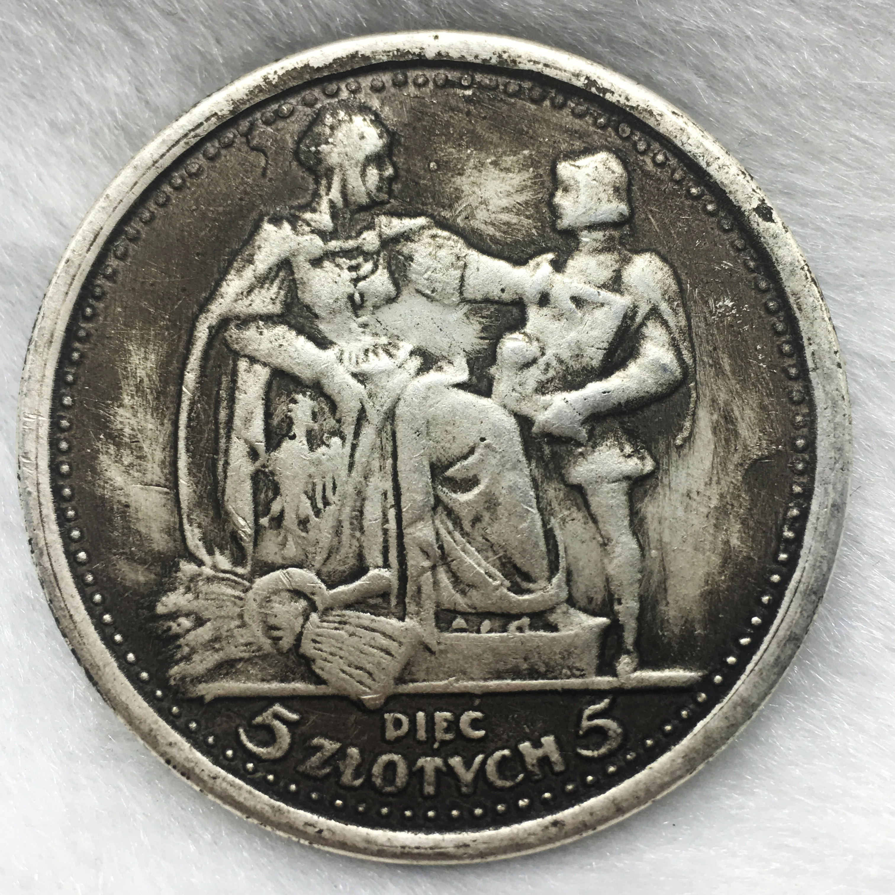 1925 Polonia Eagle Coin 5 Zlotych Monete D'Argento Originali Medaglia Album Crypto Challenge Monete Da Collezione Regali Di Natale Monedas