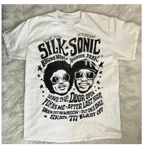 T-Shirt Silk Sonic # Bruno Mars