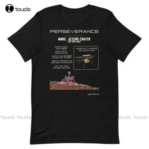 New Intenance Mars Rover Mars 2020 Mars Helicopter Jpl T-Shirt Nera S-5Xl Cotone Tee Shirt