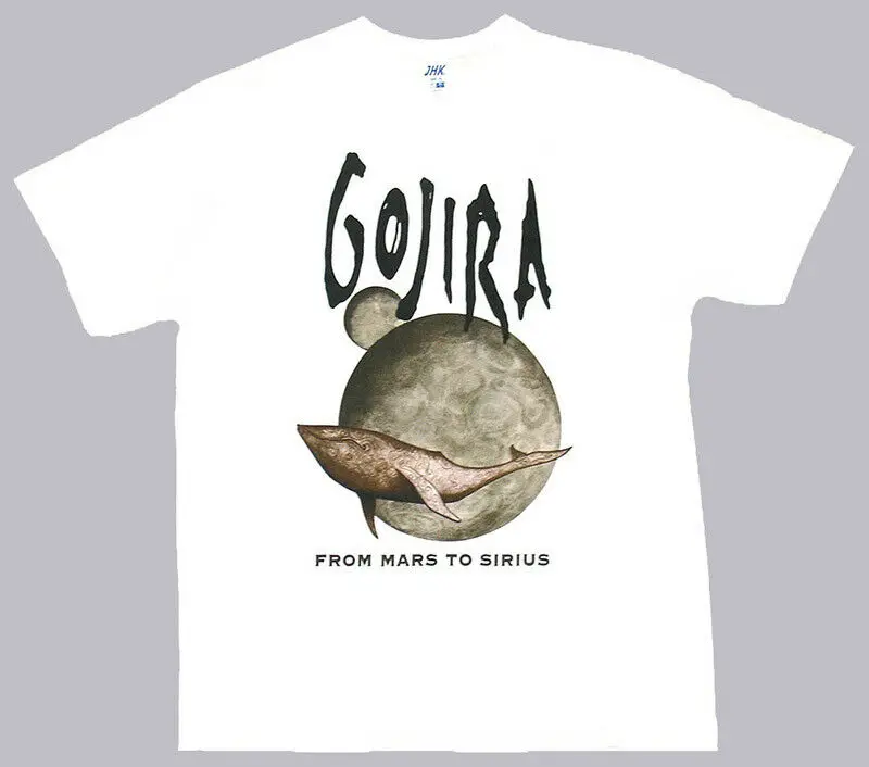 Maglietta Bianca Gojira Da Marte A Sirius