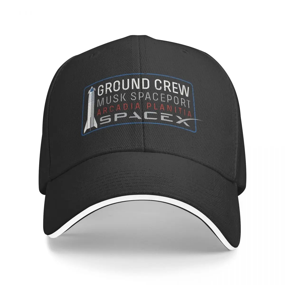 Mars Ground Crew Spacex Starship Cappello Multicolore Berretto Da Donna Con Visiera Visiera Personalizzata Cappelli Da Ciclismo